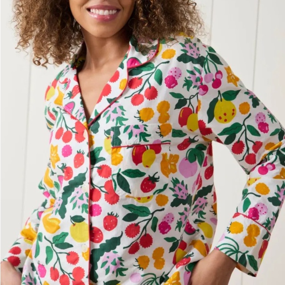 NWT Printfresh Smoothie Time Long PJs